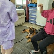셰퍼드 '루카' 보호자 면회